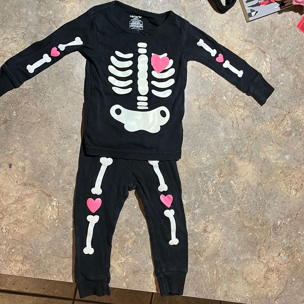 12 month skeleton pajamas